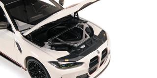 BMW M4 CSL – 2022 – WHITE Minichamps 1:18 Metallmodell mit zu öffnenden Türen und Haube(n)